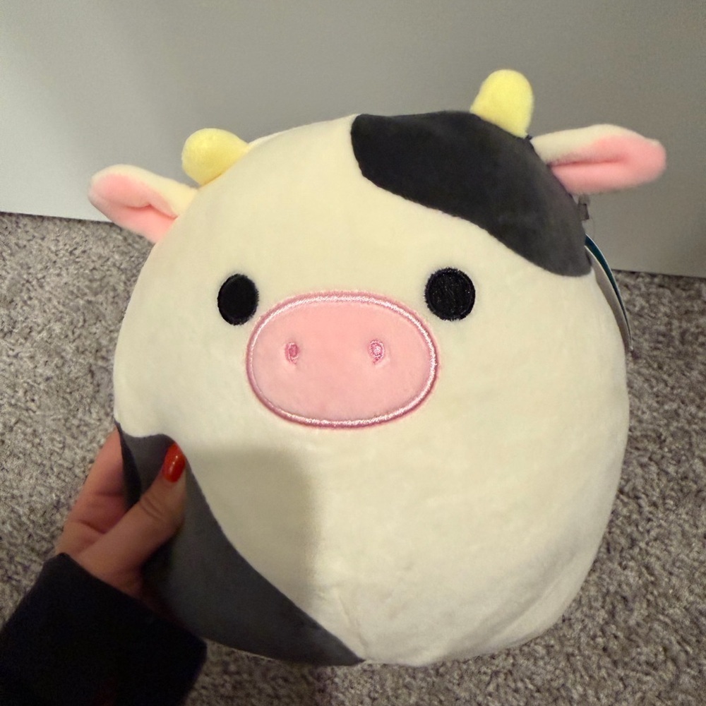 Conor Cow squishmellow - Black and White
